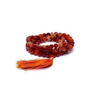 Mala Karneol 108 pärlor, 0,8 cm