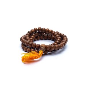 Mala Sandelträ 108 pärlor, 0,8 cm