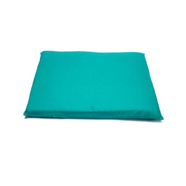 Meditationsmatta chakra 4 grön ekologisk bomull (GOTS), 65x65x5 cm - Bild 2