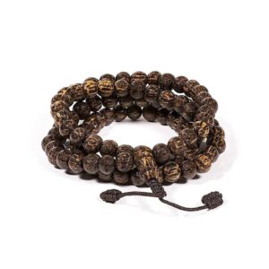 Mala kokosnöt 108 pärlor, 0,8 cm
