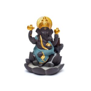 Backflow rökelsehållare Ganesh, 9x8x12cm