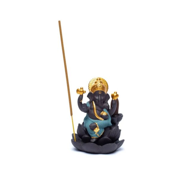 Backflow rökelsehållare Ganesh, 9x8x12cm - Bild 3