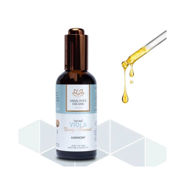 Ayurvedisk kropps- & ansiktsolja Viol/Harmony Himalaya's Dreams, 100ml - Bild 2