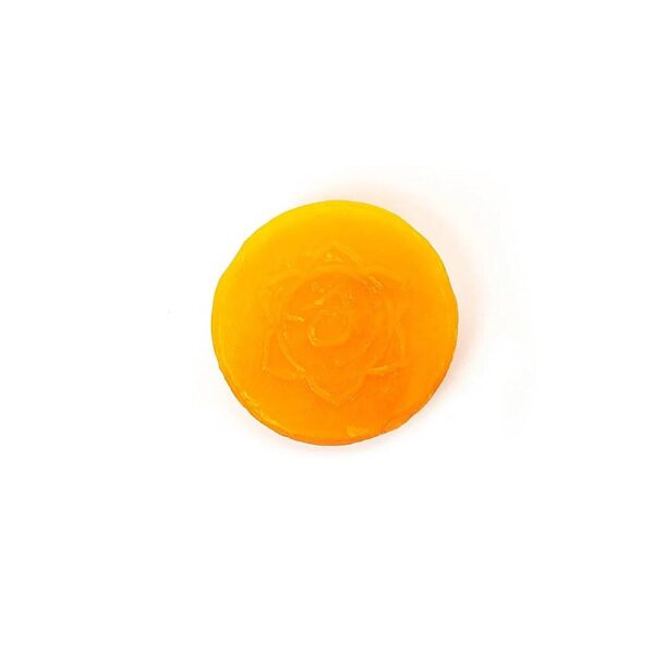 Holy Lama tvål sakralchakra i palmblad, 100 g - Bild 3