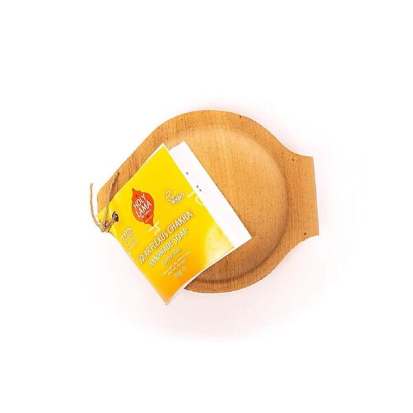 Holy Lama tvål solar plexus chakra i palmblad, 100 g - Bild 2