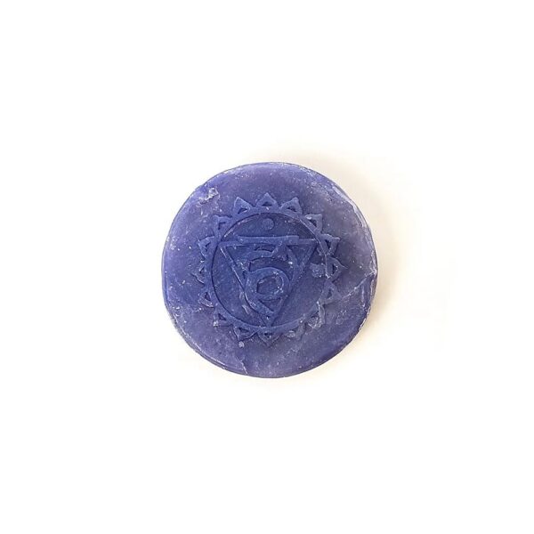 Holy Lama tvål halschakra i palmblad, 100 g - Bild 3