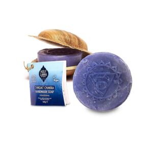 Holy Lama tvål halschakra i palmblad, 100 g
