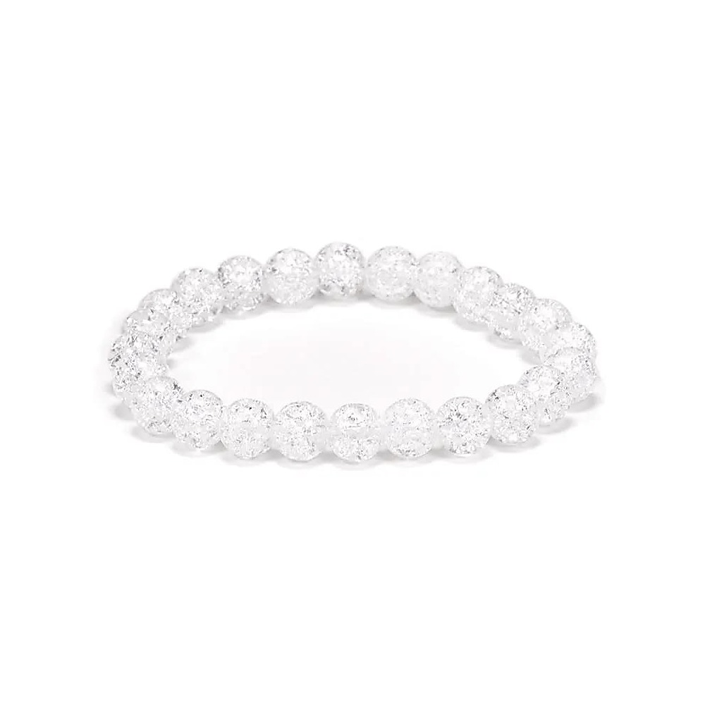 Armband iris bergskristall, 8 mm