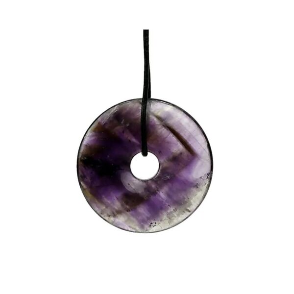 Häng ametist dounut, 4 cm