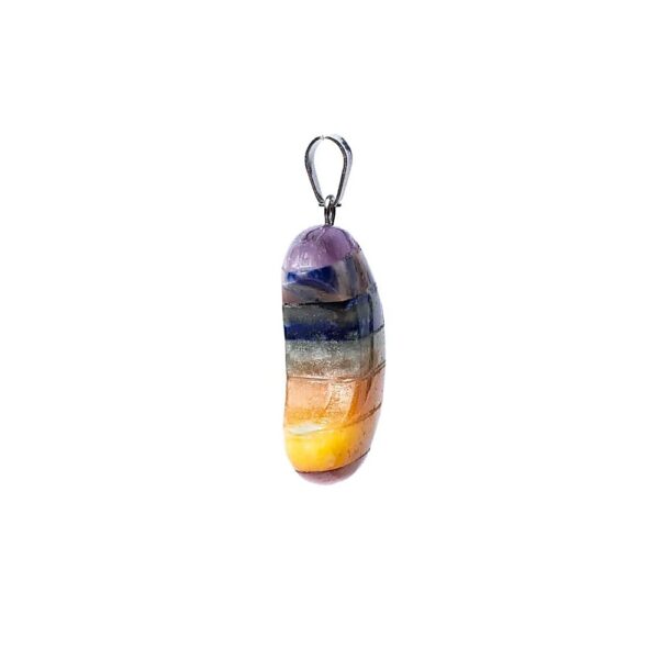 7 Chakra månformad ädelstenshänge, 3cm - Bild 2