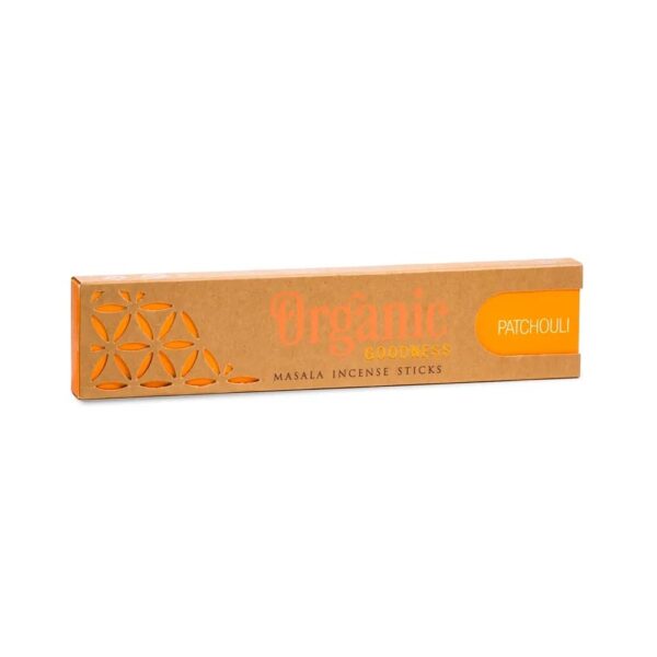 Masala rökelse Patchouli, Organic Goddness, 15 g