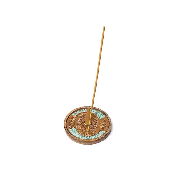 Rökelsehållare för pinnar och koner drömfångare amazonit, 10 cm - Bild 3