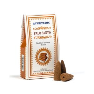Ayurvedisk Palo Santo backflow rökelsekoner, 30 g