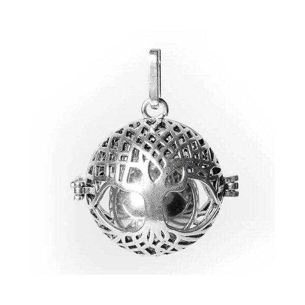 Livets träd harmoniboll silverfärgad, 2,5 cm