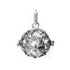 Lotus harmoniboll silverfärgad, 2,5 cm