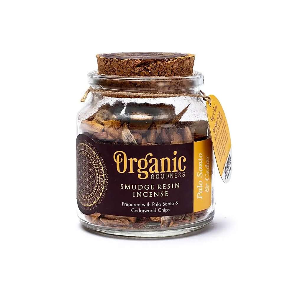 Palo Santo & cederträ smudge harts rökelse, 40g