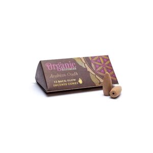 Arabisk Oudh naturliga backflow rökelsekoner, 24g