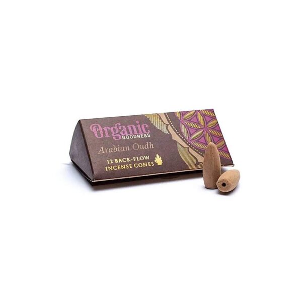 Arabisk Oudh naturliga backflow rökelsekoner, 24g