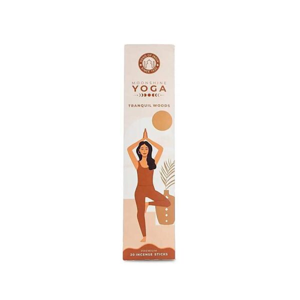 Rökelsepinnar Lugnt Trä, Moonshine Yoga, 22 g