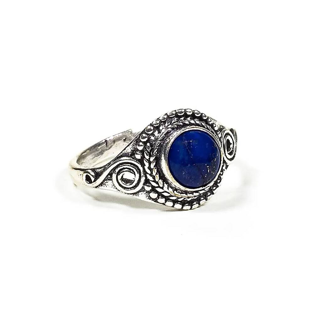 Ring med lapis lazuli, 1 cm