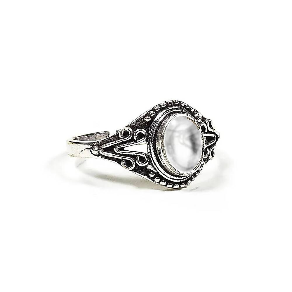 Ring med bergkristall, 0,7 cm