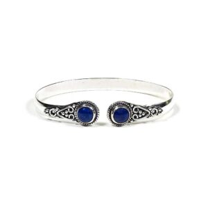 Armband bangle med lapis lazuli