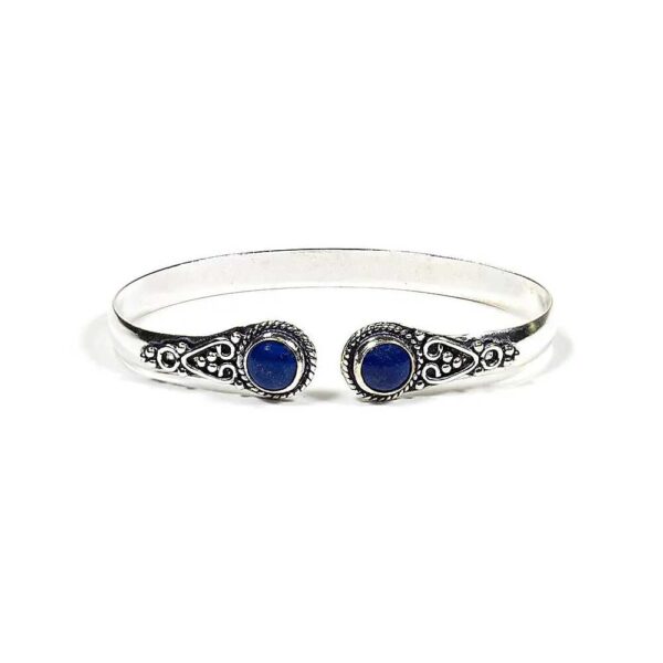 Armband bangle med lapis lazuli
