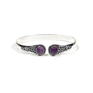 Armband bangle med ametist