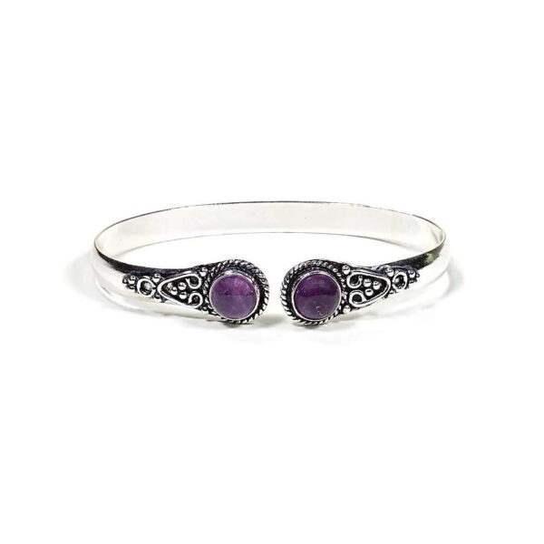 Armband bangle med ametist