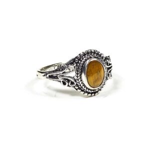 Ring med tigeröga, 0,7 cm