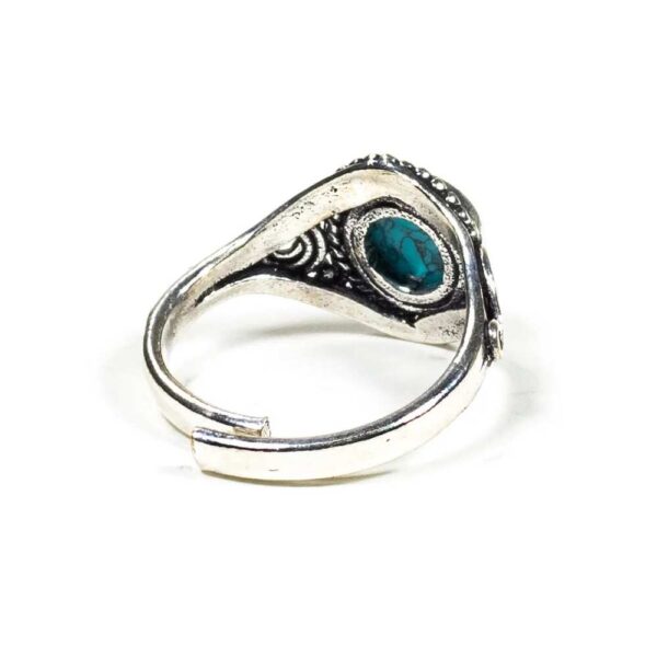 Ring med turkos, 1 cm - Bild 2