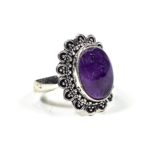 Ring med ametist, 2 cm