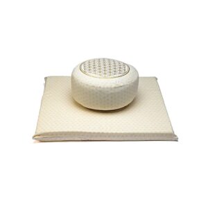 Meditationsset livets blomma ekologisk bomull (OCS), 65x65x5 cm