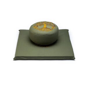 Meditationsset livets träd ekologisk bomull (OCS), 65x65x5 cm