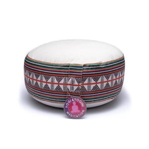 Meditationskudde Tribe cream, 33x17 cm