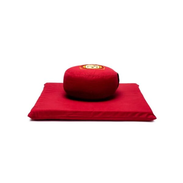 Meditationsset Chakra 1 Muladhara röd, 65x65x5 cm - Bild 3