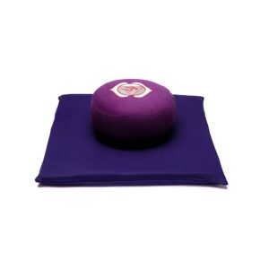 Meditationsset Chakra 6 Ajña indigo, 65x65x5 cm