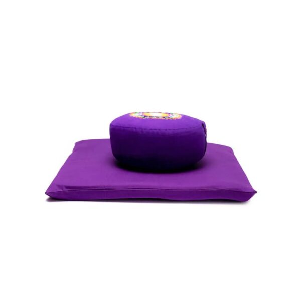 Meditationsset Chakra 7 Sahasra violett, 65x65x5 cm - Bild 3