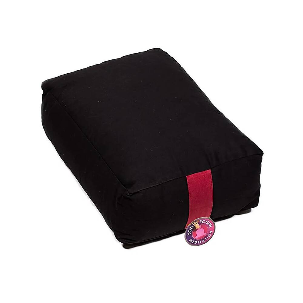 Meditationskudde / Yogabolster svart, 38x28x12 cm
