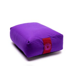 Meditationskudde / Yogabolster 7:e chakra violett, 38x28x12 cm