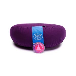 Meditationskudde halvmåne Chakra 6, 33x13 cm