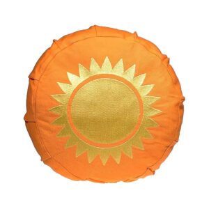 Meditationskudde sol för barn ekologisk bomull (OCS), 25x10 cm