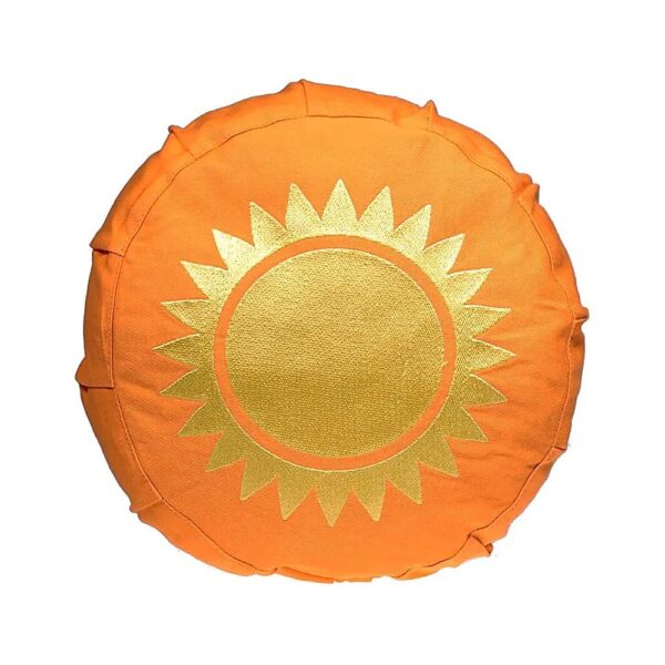 Meditationskudde sol för barn ekologisk bomull (OCS), 25x10 cm