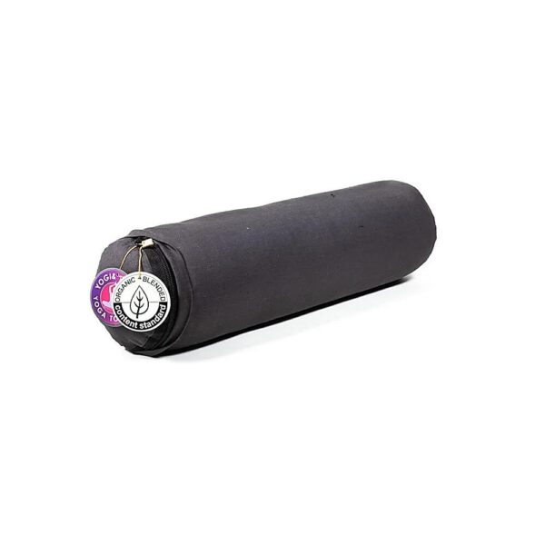 Minibolster antracit ekologisk bomull (OCS), 40x12cm