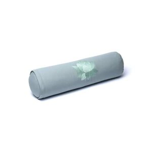 Bolster rund lotus salviagrön ekologisk bomull (OCS), 60x16cm