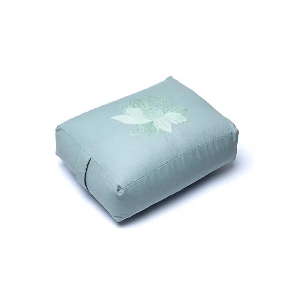 Meditationskudde / yogabolster lotus rektangel ekologisk bomull (OCS), 38x28x13 cm - Bild 3