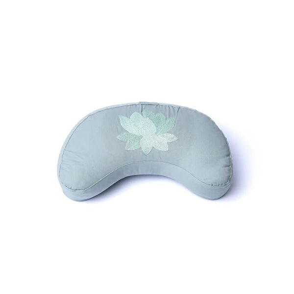 Meditationskudde halvmåne lotus ekologisk bomull (OCS), 37x17x13 cm - Bild 3
