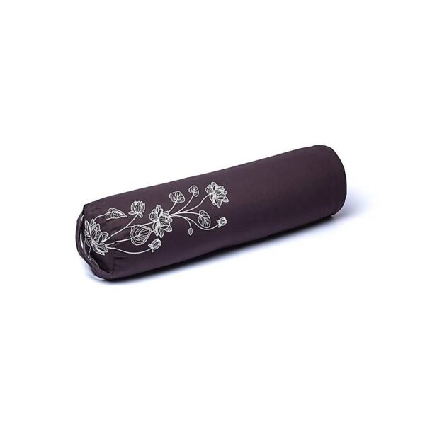 Bolster lotus antracit ekologisk bomull (OCS), 60x16cm