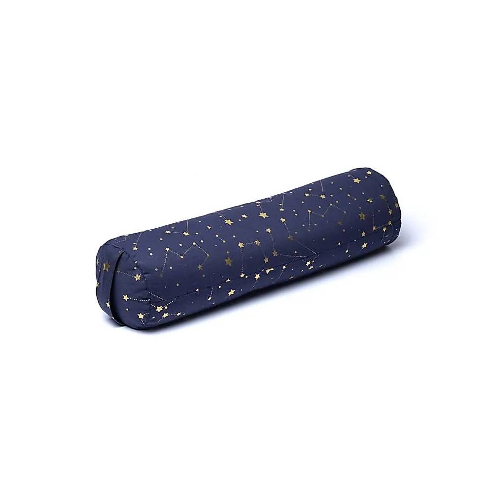 Bolster stjärnhimmel marinblå ekologisk bomull (OCS), 60x16cm