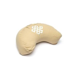 Meditationskudde oändlighet halvmåne beige (OCS)